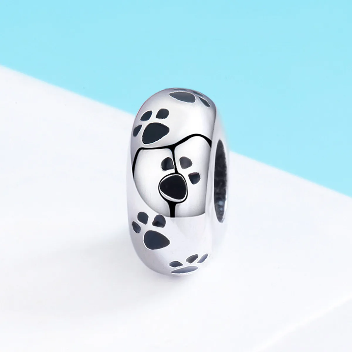 Pandora Style Silver Pet Imprint Spacer Charm - SCC594