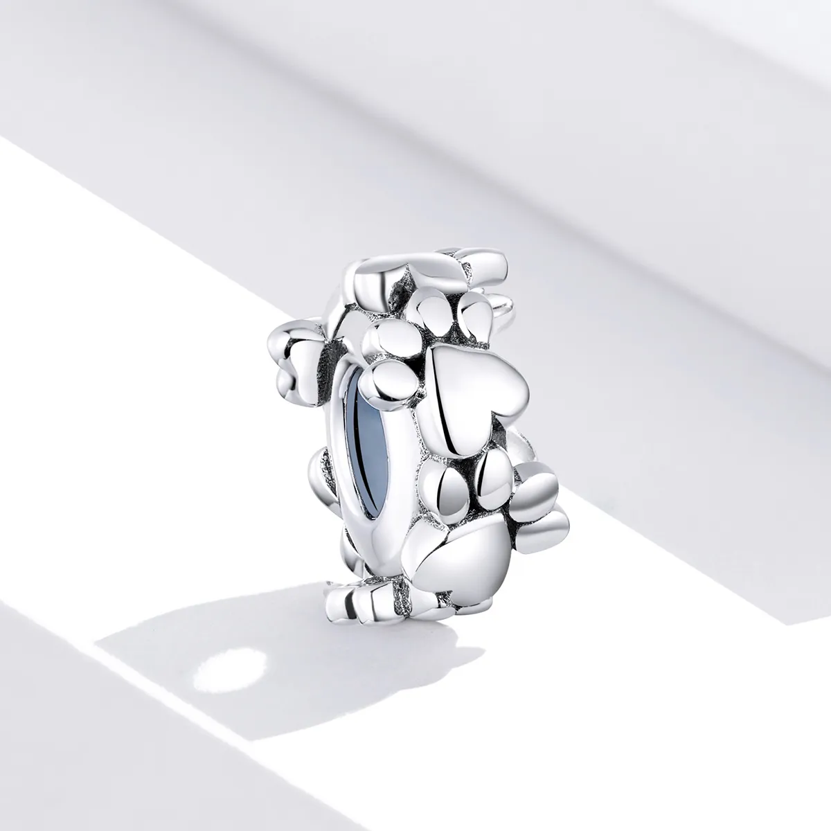 Pandora Style Silver Sweet Hearts Spacer Charm - SCC1504