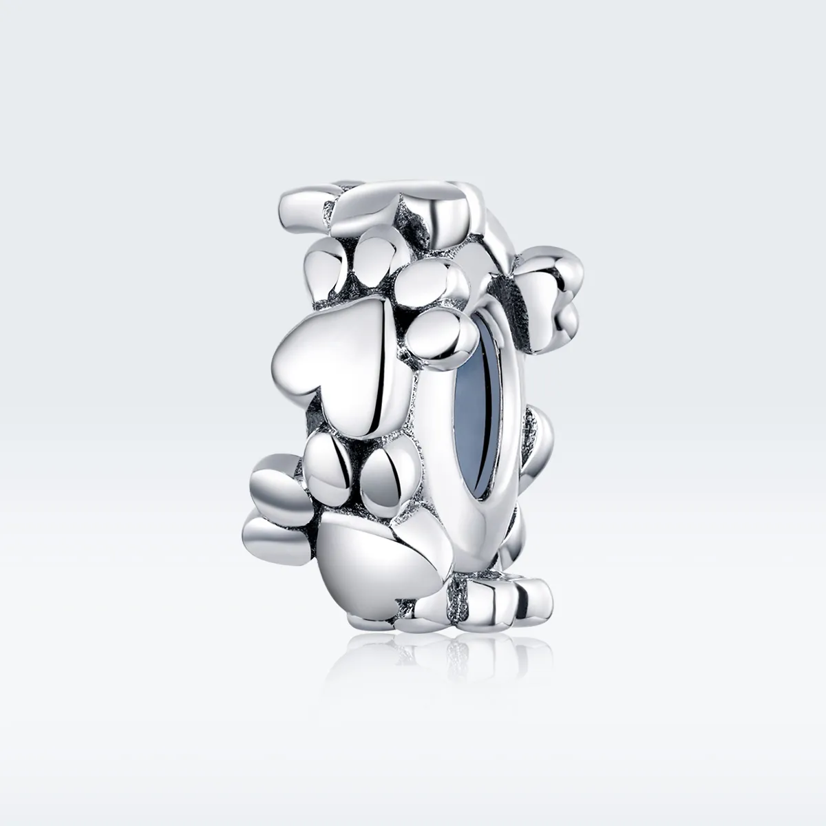 Pandora Style Silver Sweet Hearts Spacer Charm - SCC1504