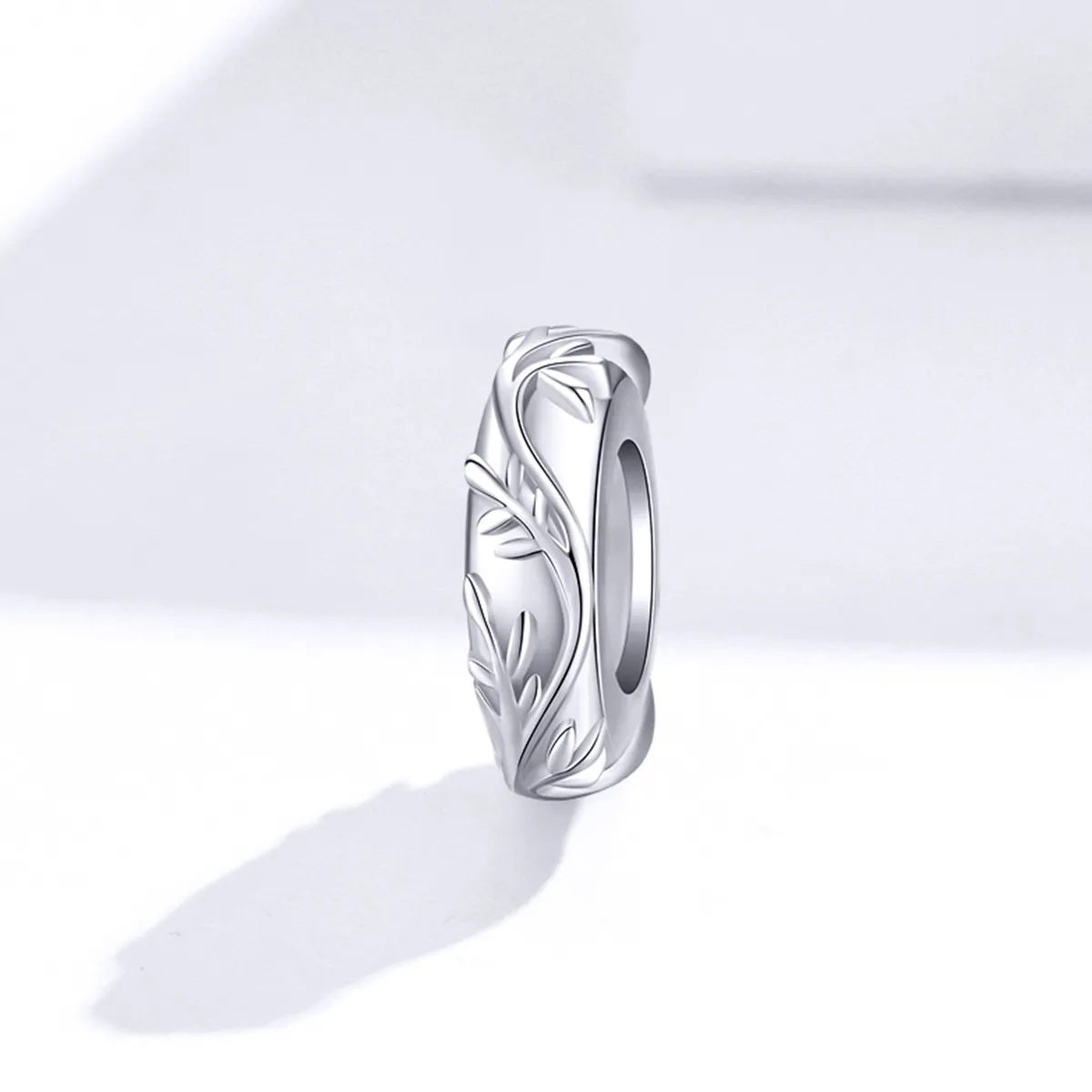 Pandora Style Silver Vine Leaf Spacer Charm - BSC142