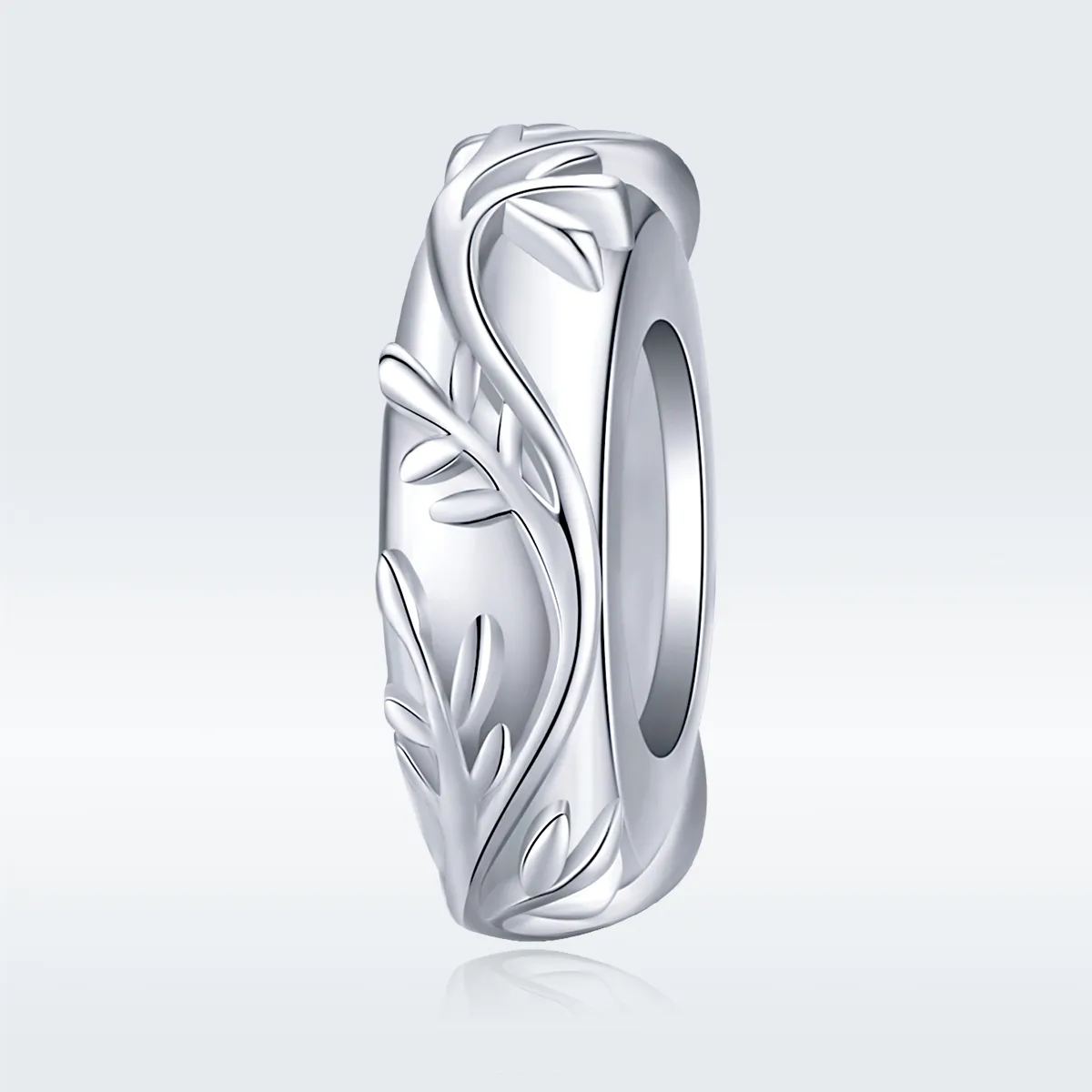 Pandora Style Silver Vine Leaf Spacer Charm - BSC142