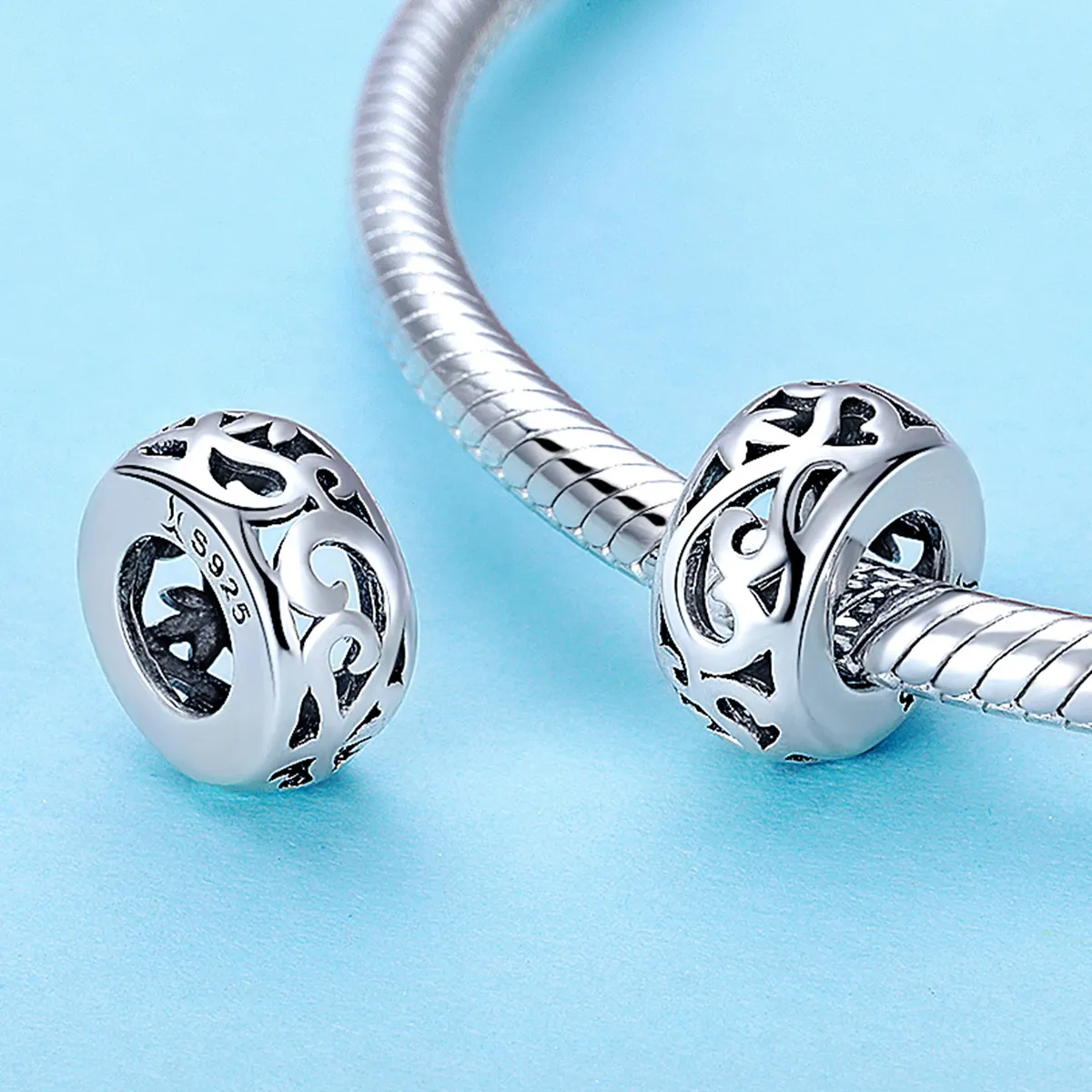 Pandora Style Silver Vintage Spacer Charm - SCC716