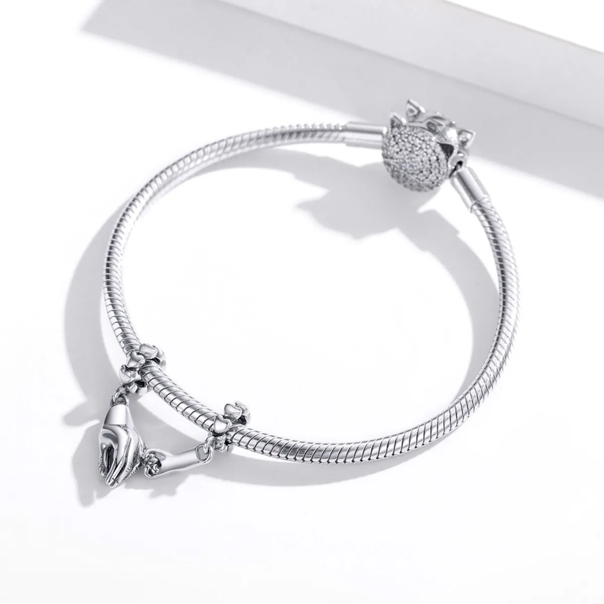 Pandora Style Sølv Hand In Hand Spacer Charm - SCC1700