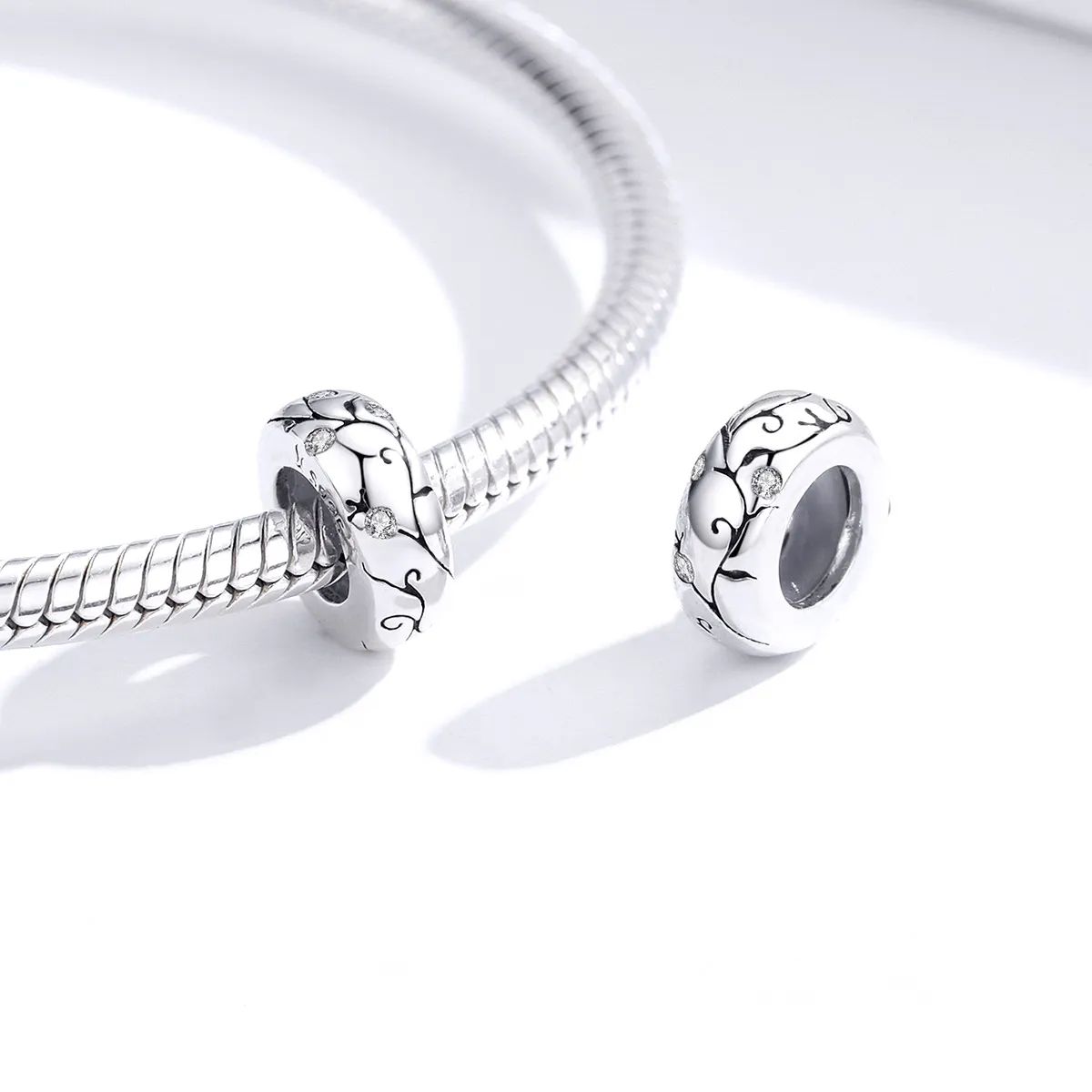 Pandora Style Sølv Klassisk mønster Spacer Charm - SCC1559