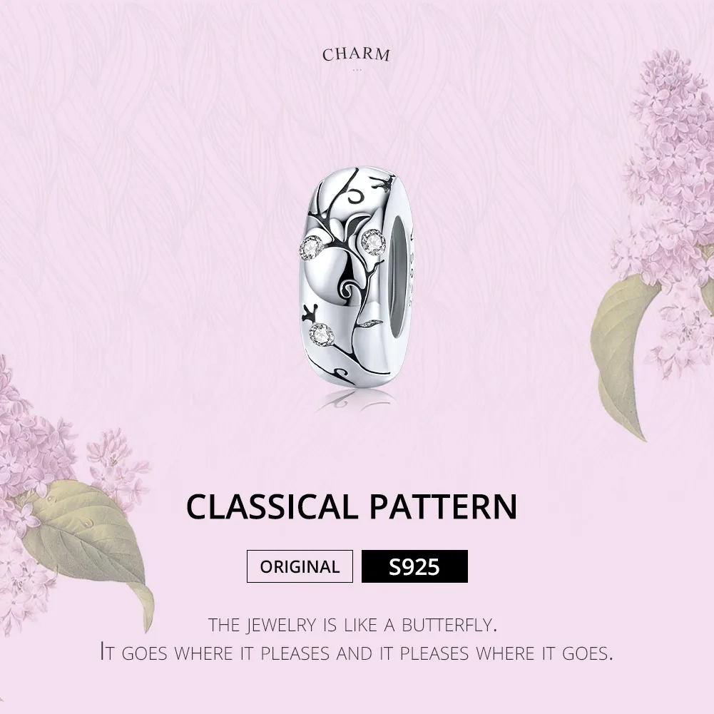 Pandora Style Sølv Klassisk mønster Spacer Charm - SCC1559