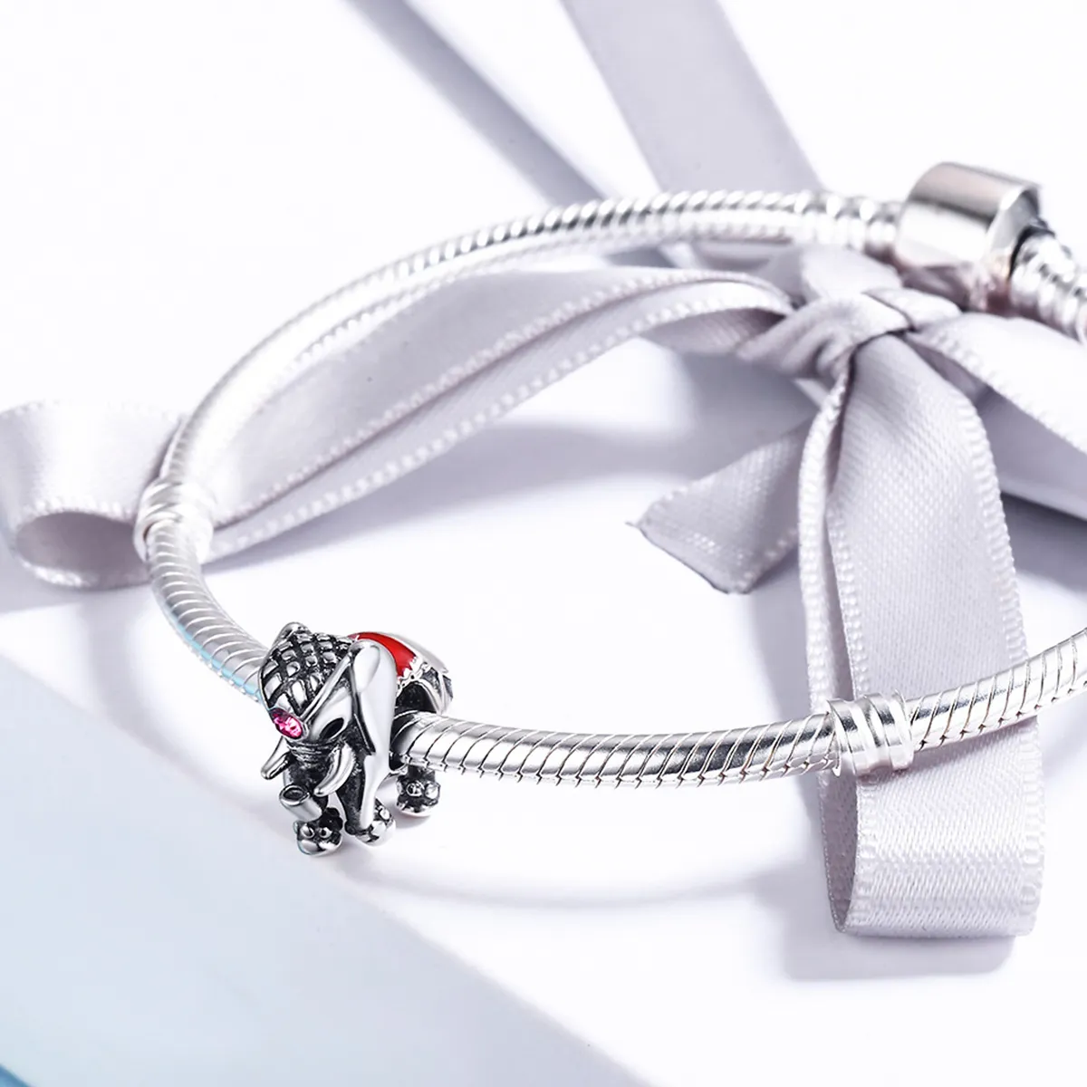 Pandora Style Sølv Søt Babyelefant Spacer Charm - SCC321