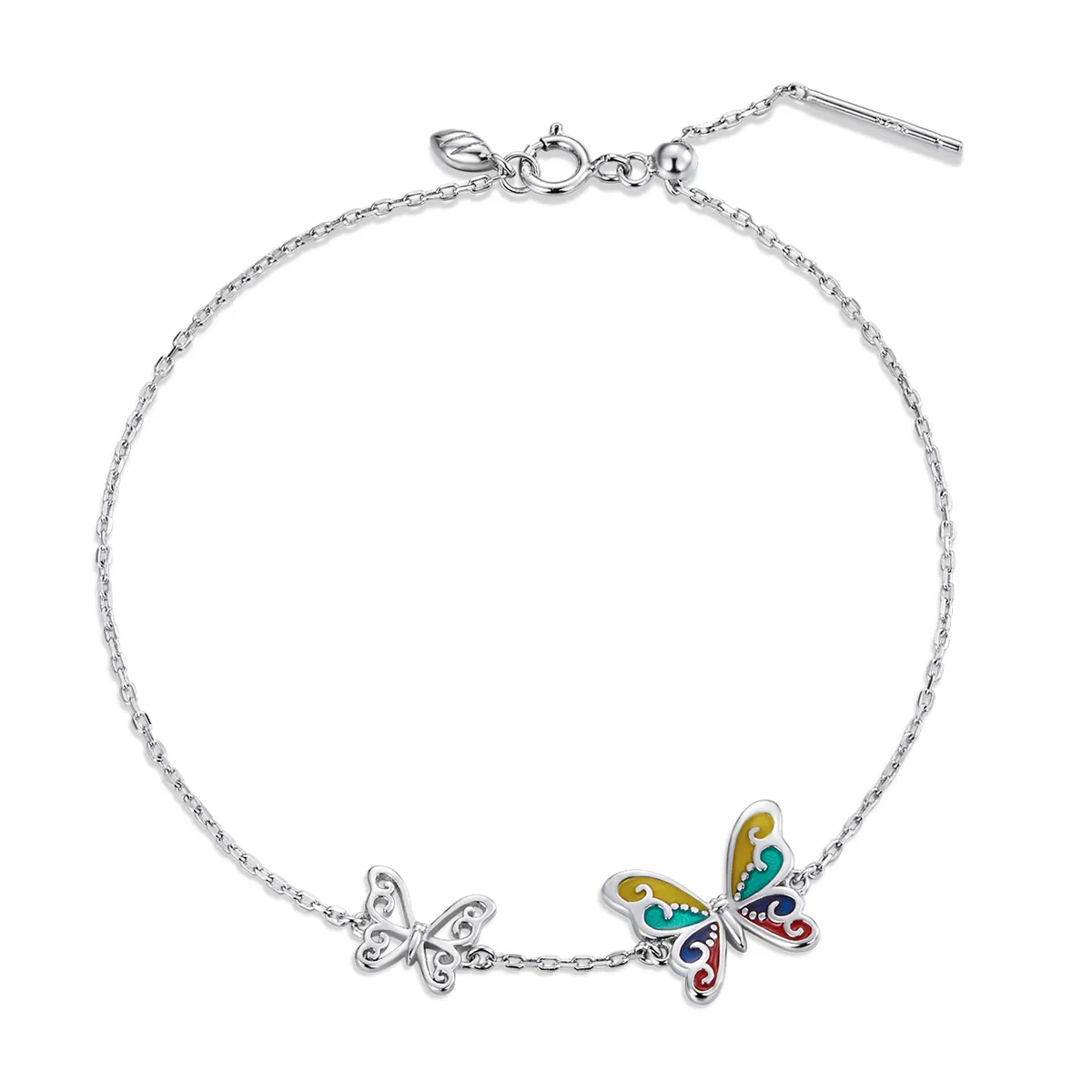 Pandora Style Brilliant Butterfly Armbånd - SCB228