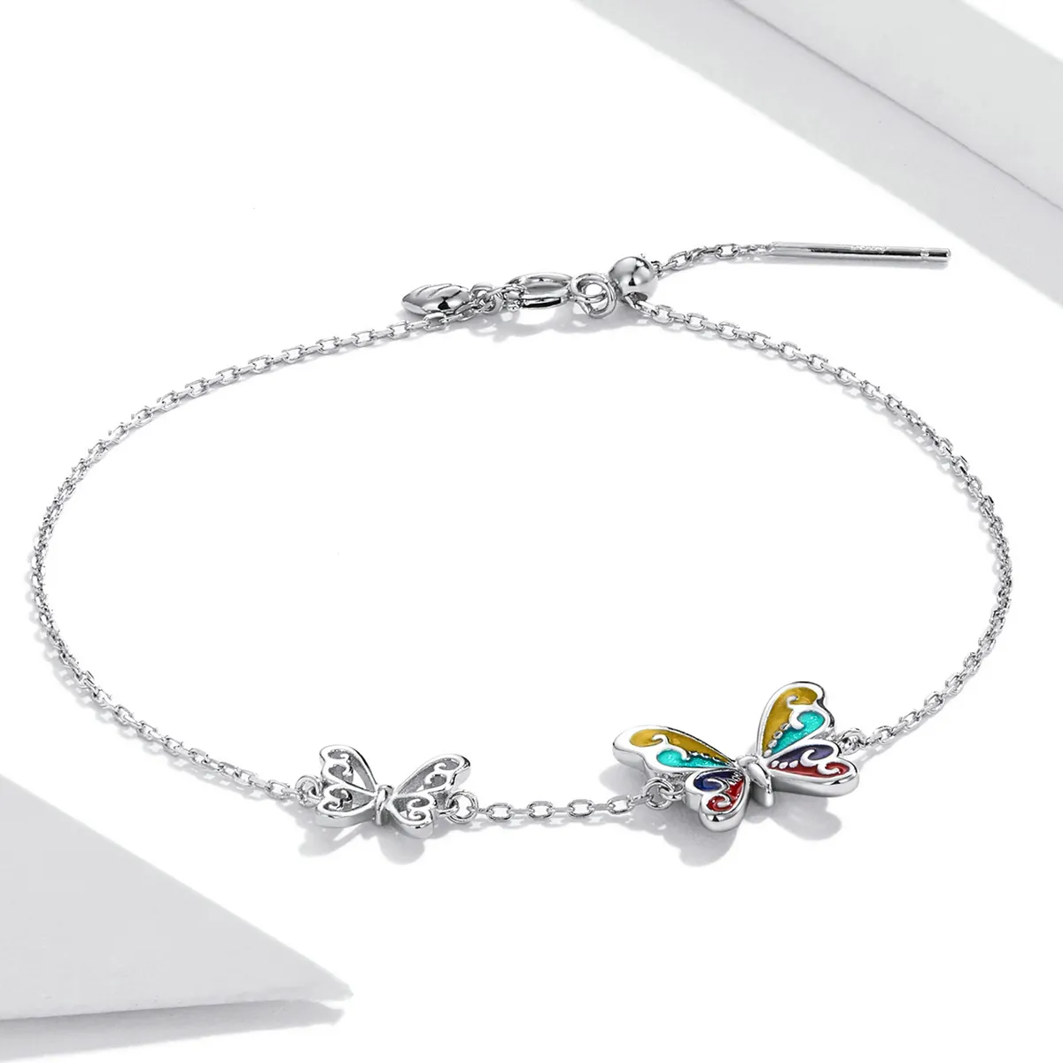 Pandora Style Brilliant Butterfly Armbånd - SCB228