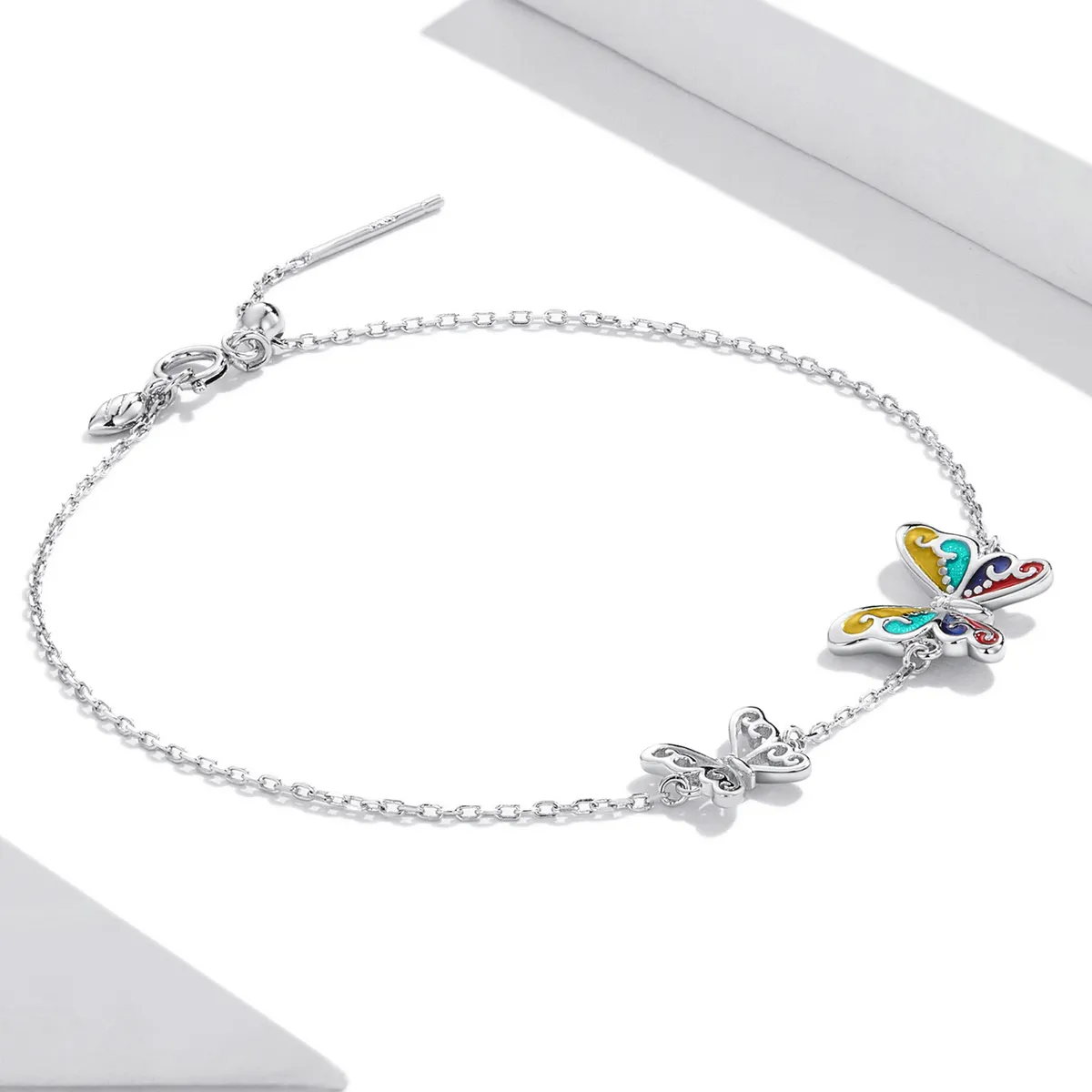 Pandora Style Brilliant Butterfly Armbånd - SCB228