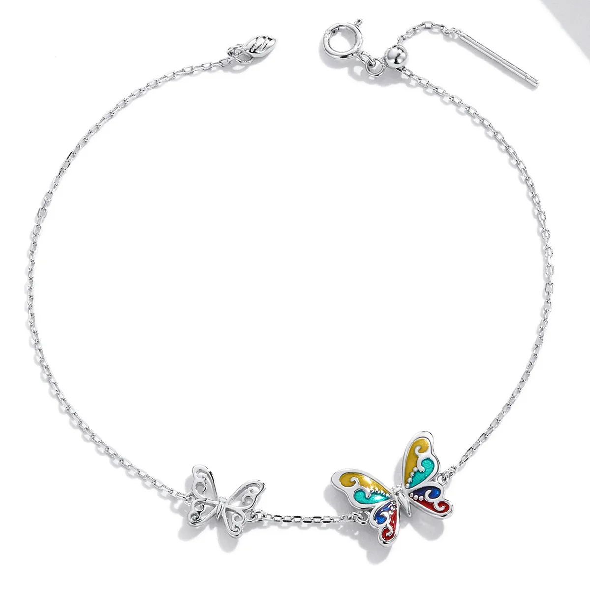 Pandora Style Brilliant Butterfly Armbånd - SCB228