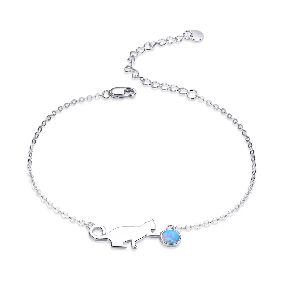 pandora style opal cat armbånd scb175