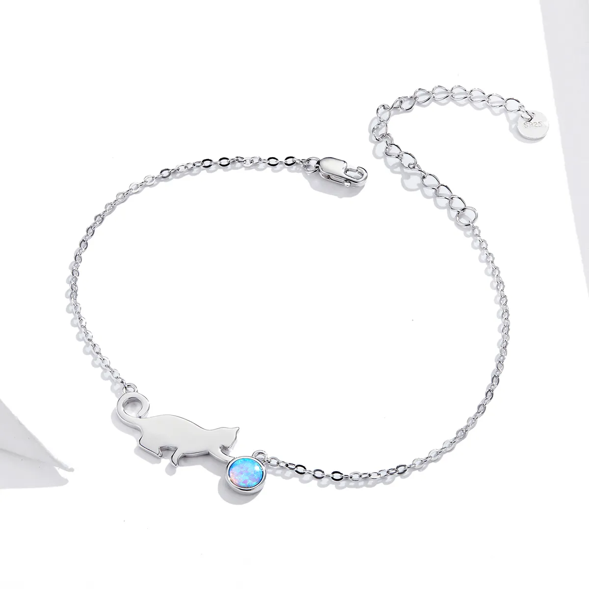 Pandora Style Opal Cat Armbånd - SCB175