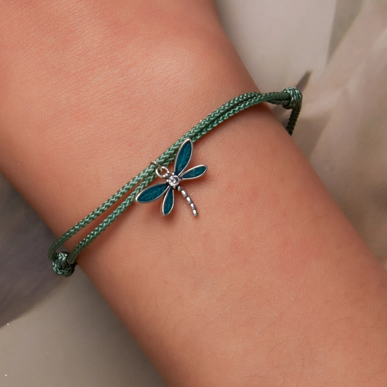 Pandora Style Summer Dragonfly Armbånd - SCB237