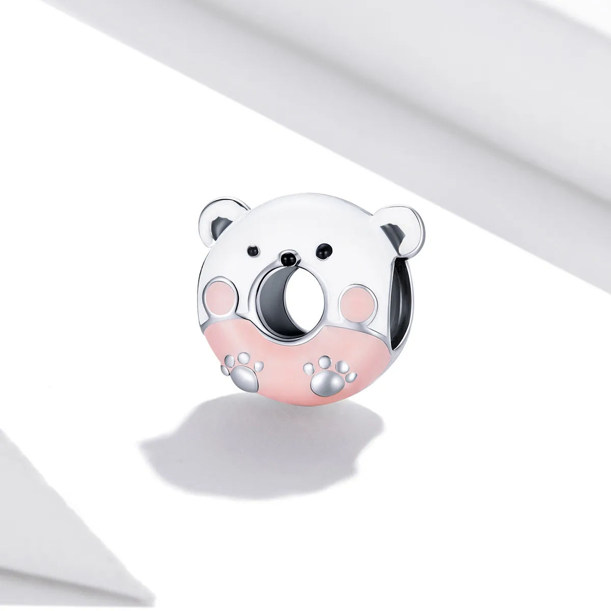 Pandora Style Bear Donuts Charm - SCC1876