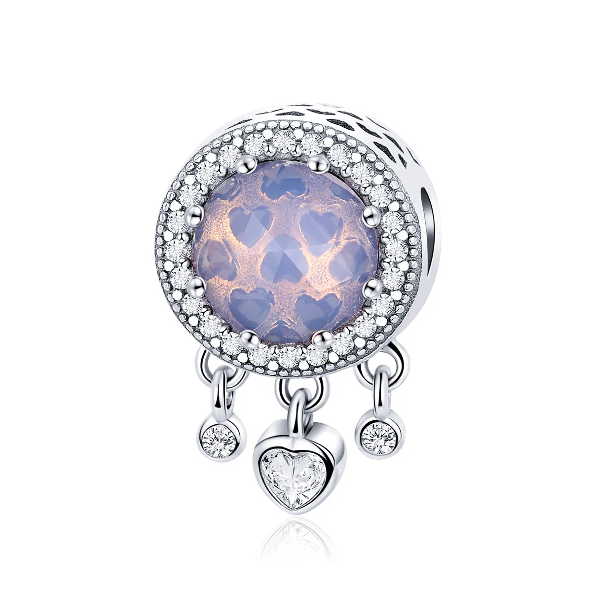 pandora style bright heart charm scc999