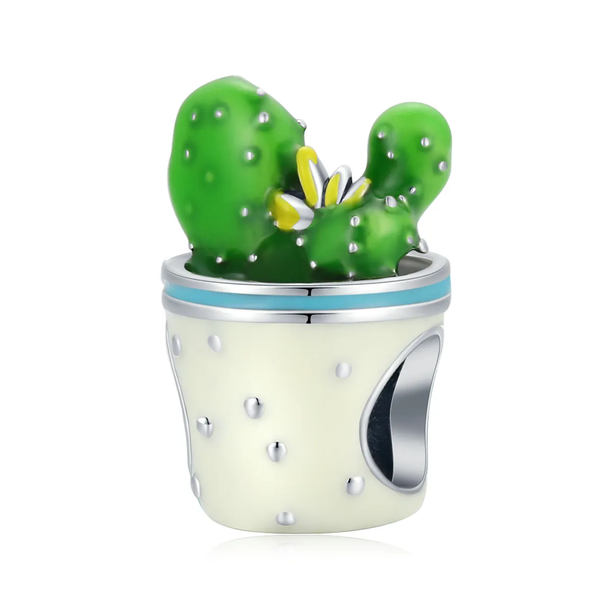 Pandora Style Cactus Pot Charm - SCC2019