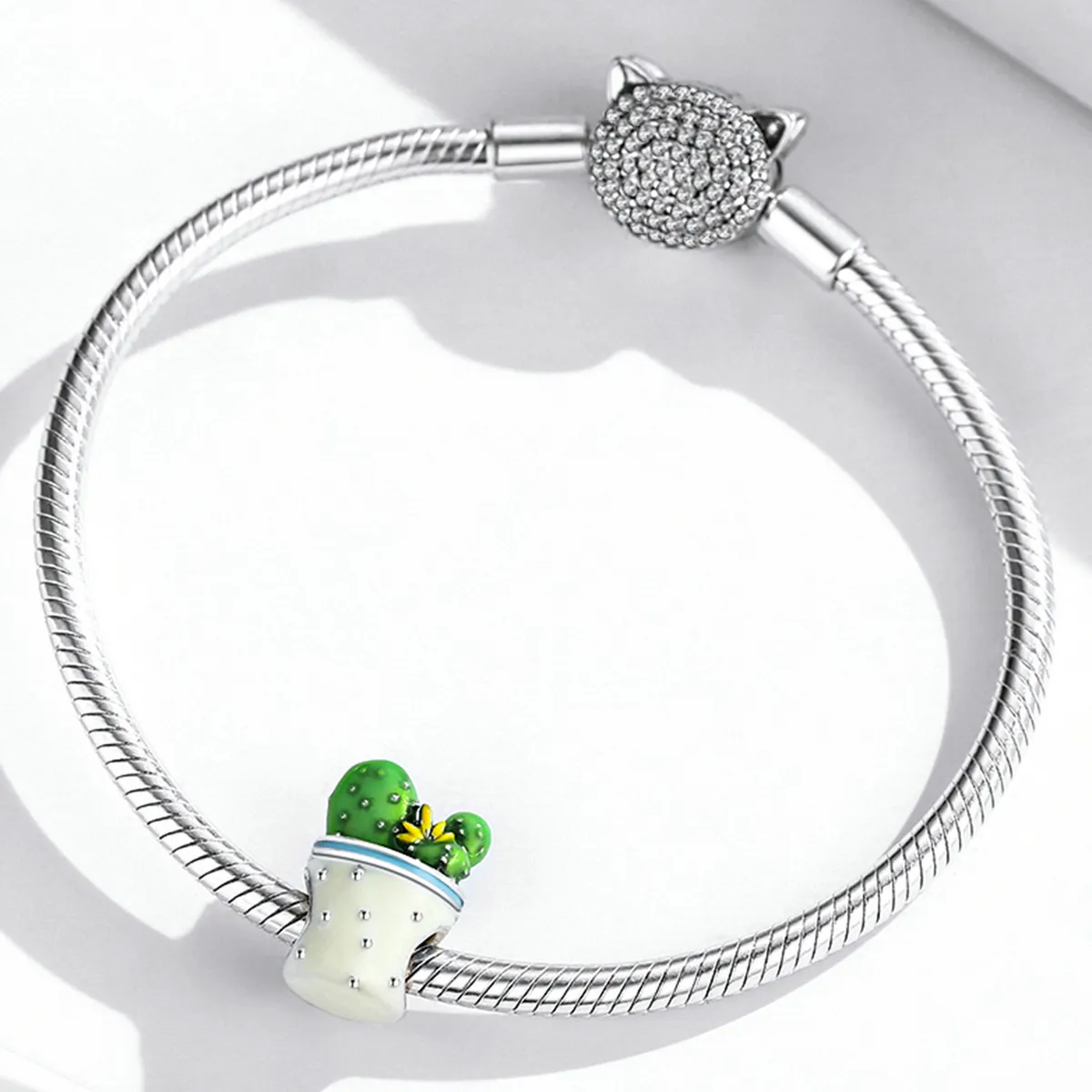 Pandora Style Cactus Pot Charm - SCC2019