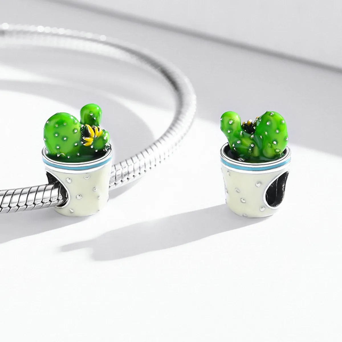 Pandora Style Cactus Pot Charm - SCC2019