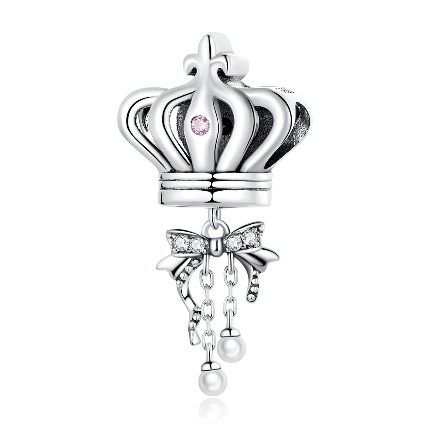 pandora style crown bue charm scc2259