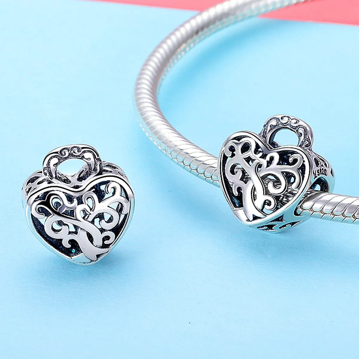 Pandora Style Eternal Lock Charm - SCC726