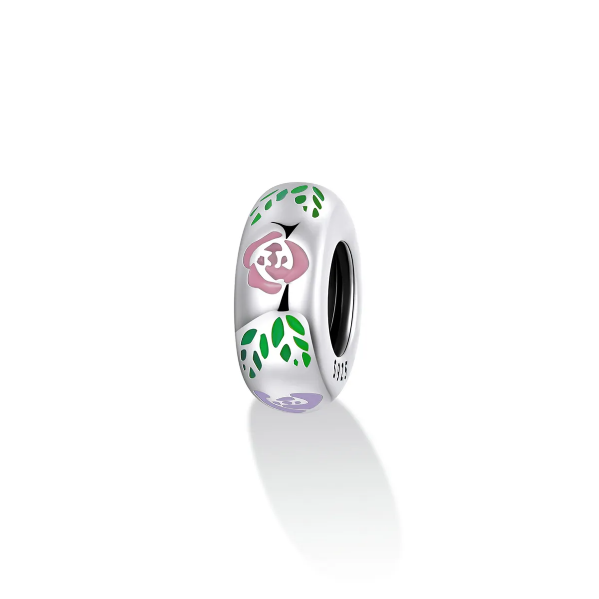 Pandora Style Flower Doodle Charm - BSC596