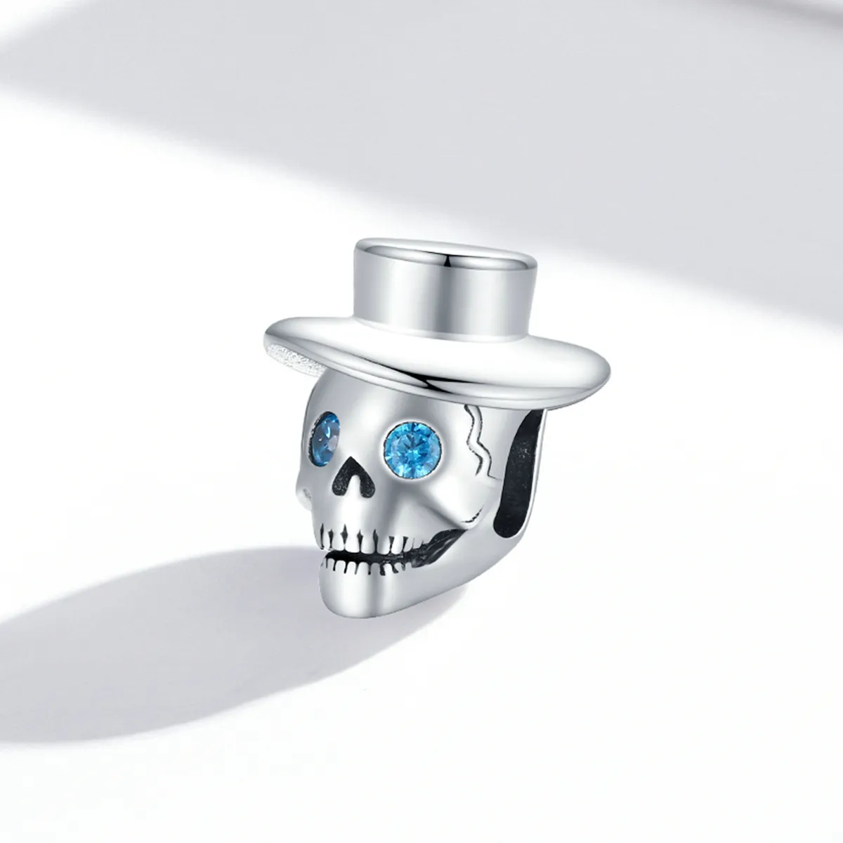 Pandora Style Gentleman Skull Charm - BSC525