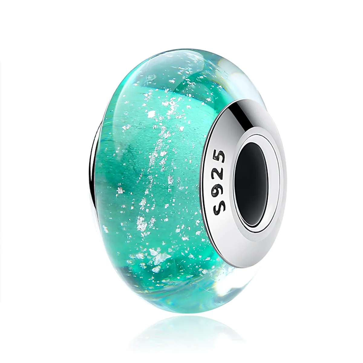 Pandora Style Grønn Murano Glass Charm - SCZ021