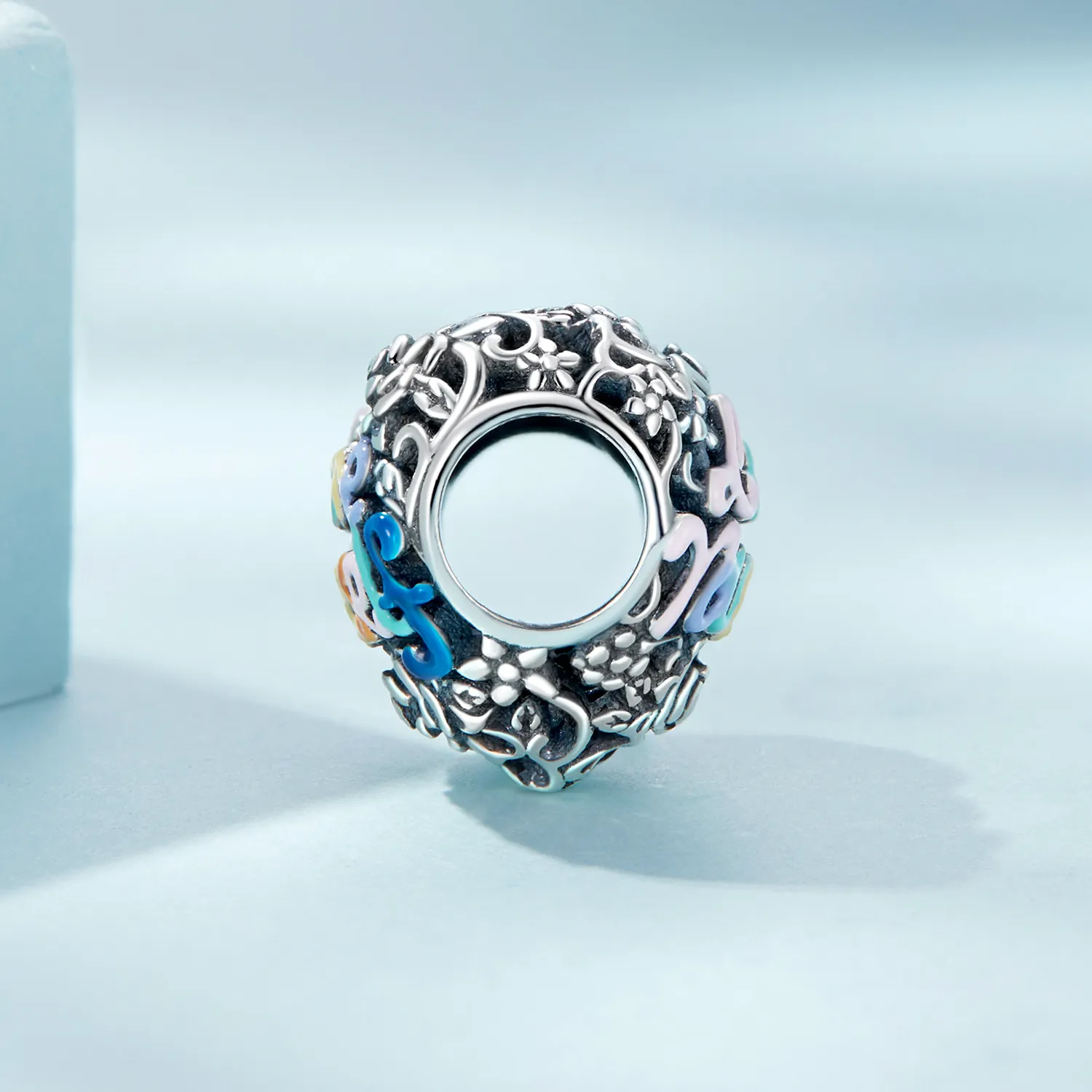 Pandora Style Hjertemønster Charm - SCC2354