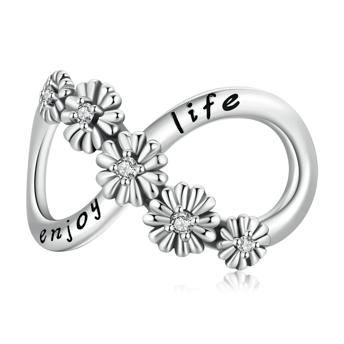 Pandora Style Infinite Flowers Charm - SCC2099