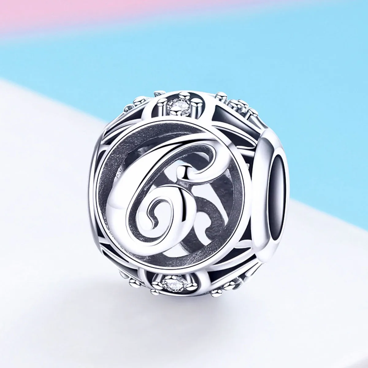 Pandora Style Letter-C Charm - SCC738-C