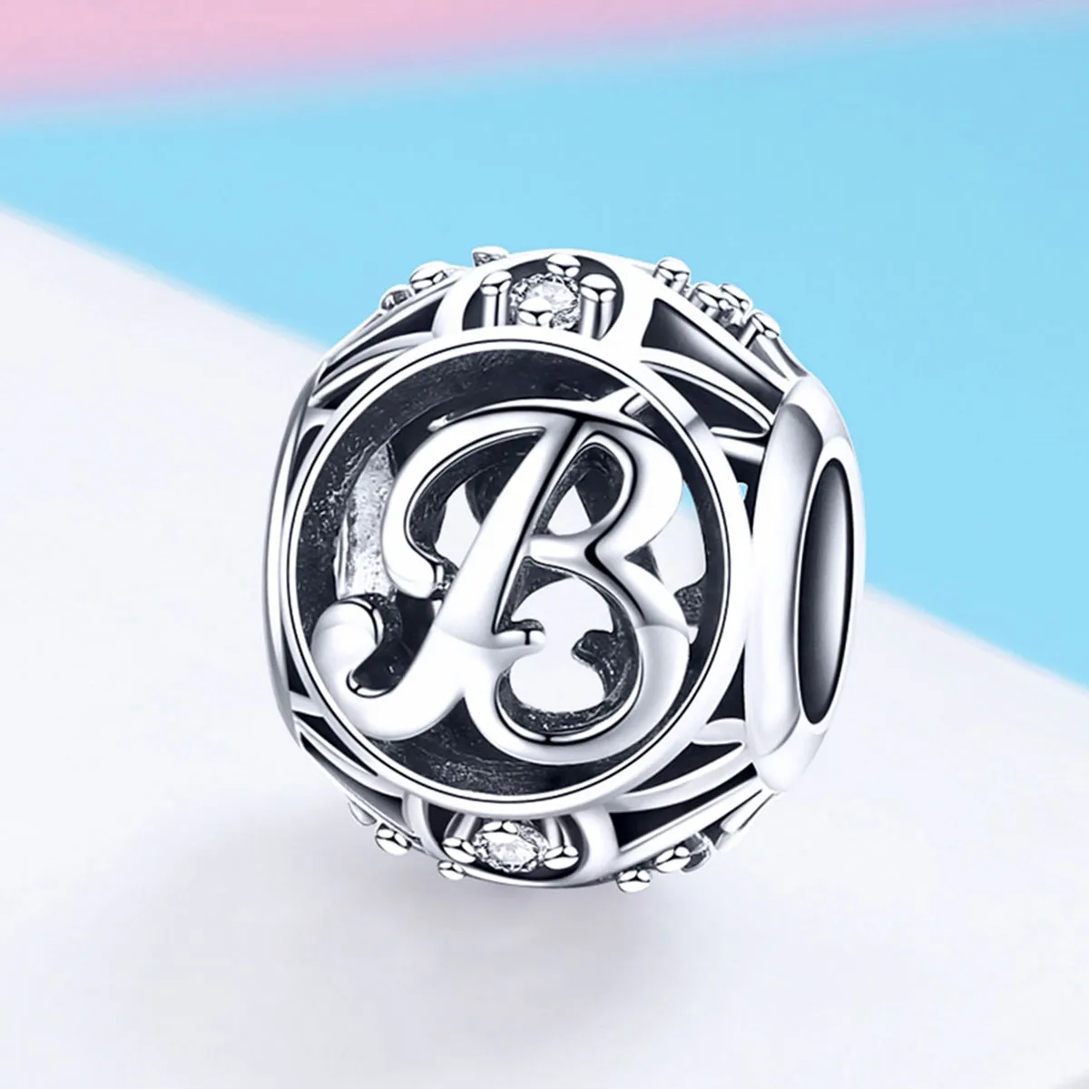 Pandora Style Letter-B Charm - SCC738-B