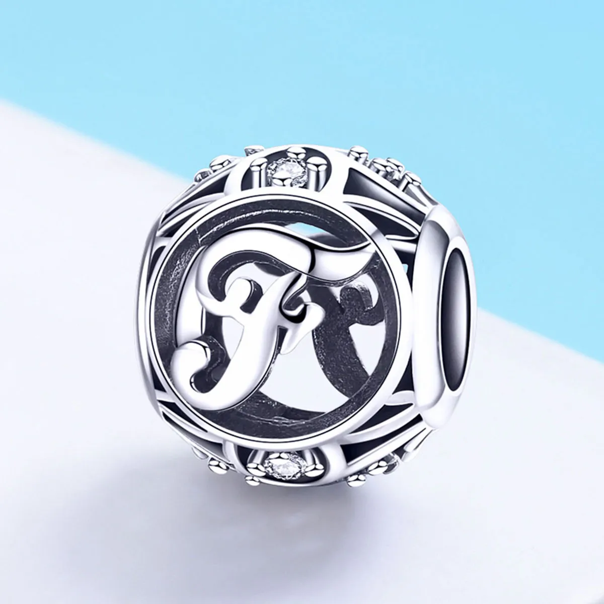 Pandora Style Letter-F Charm - SCC738-F