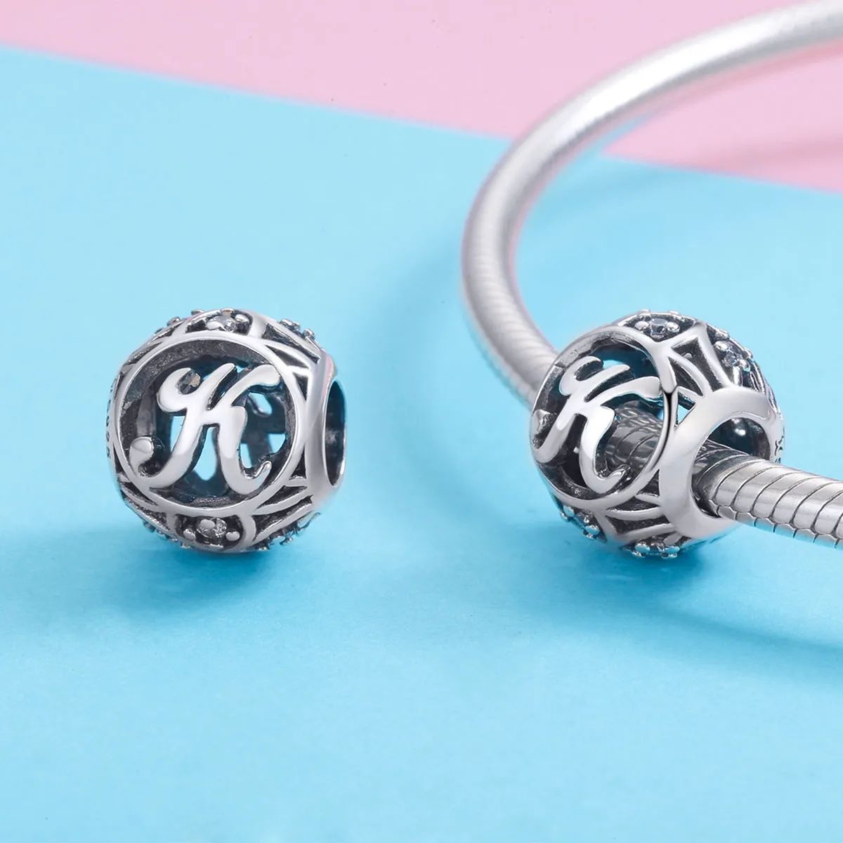 Pandora Style Letter-K Charm - SCC738-K