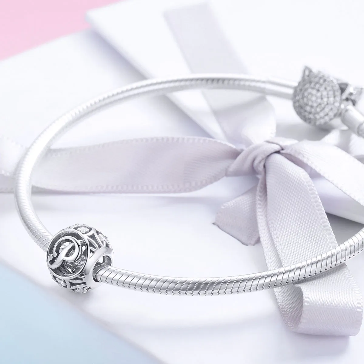 Pandora Style Letter-P Charm - SCC738-P