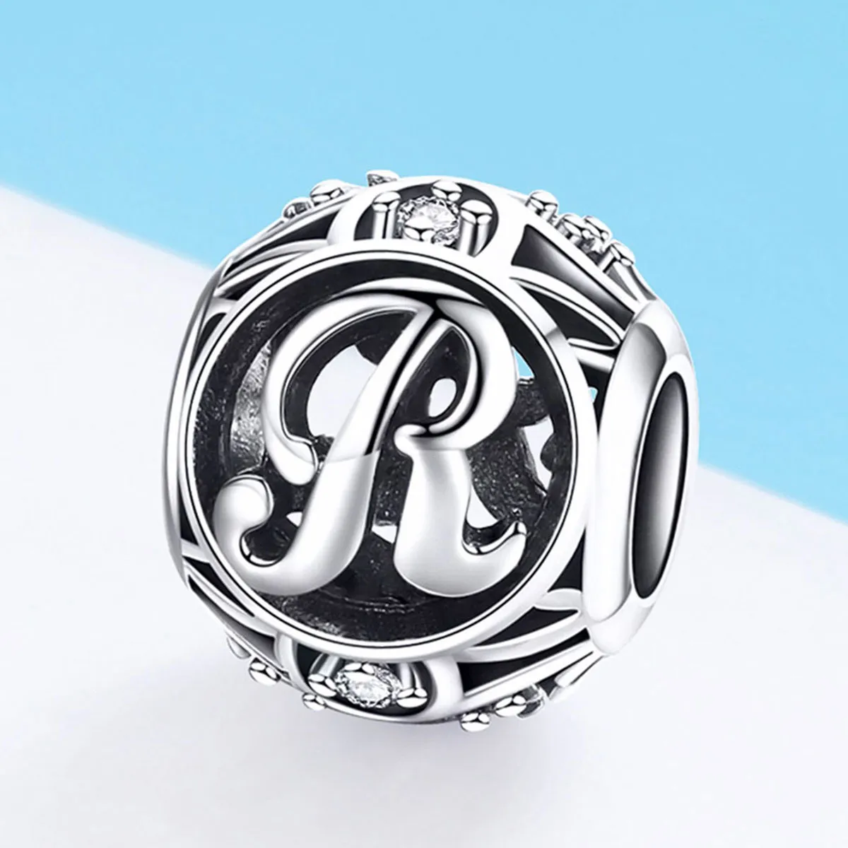 Pandora Style Letter-R Charm - SCC738-R