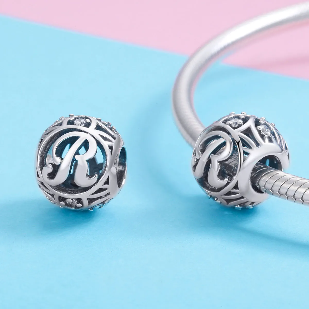 Pandora Style Letter-R Charm - SCC738-R