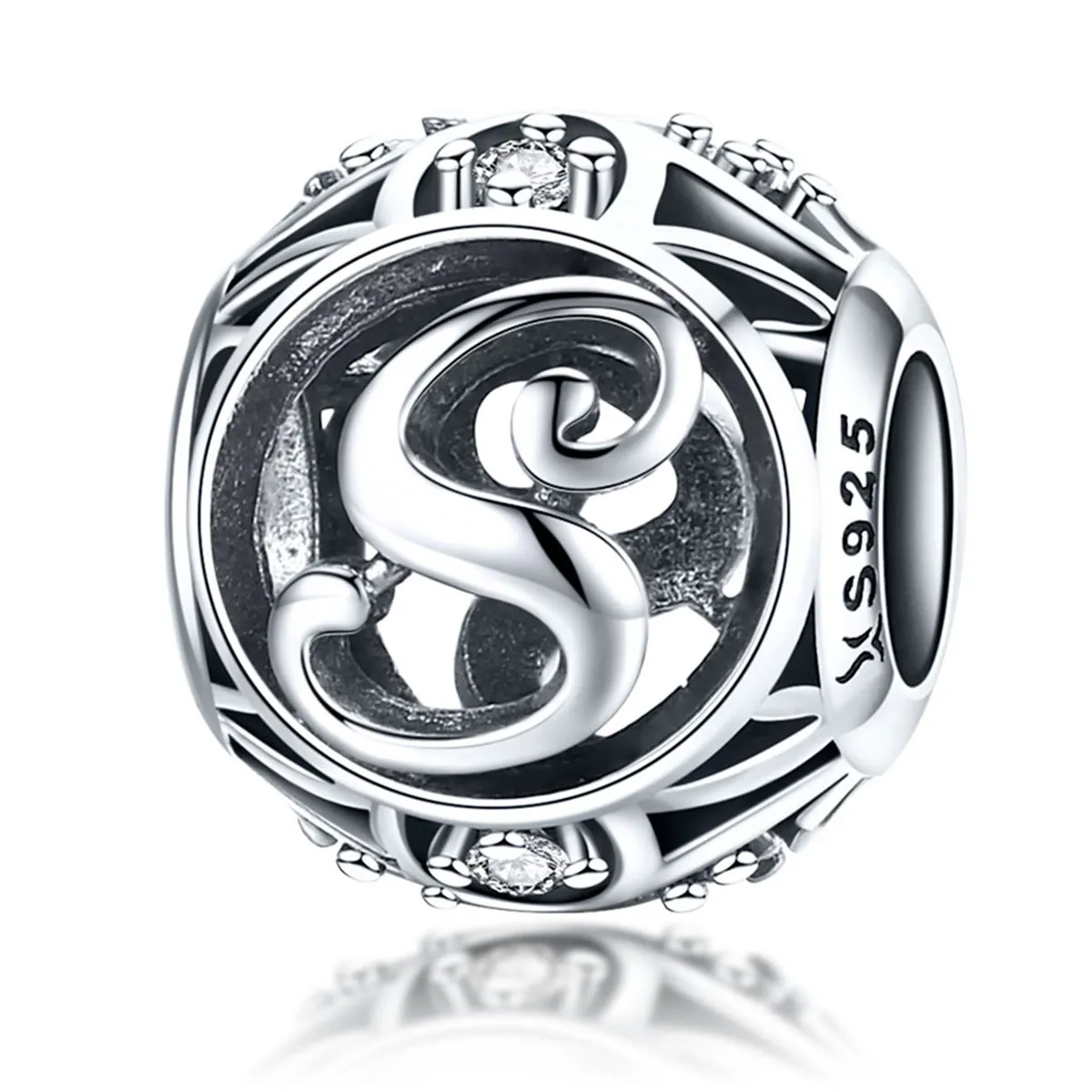 Pandora Style Letter-S Charm - SCC738-S