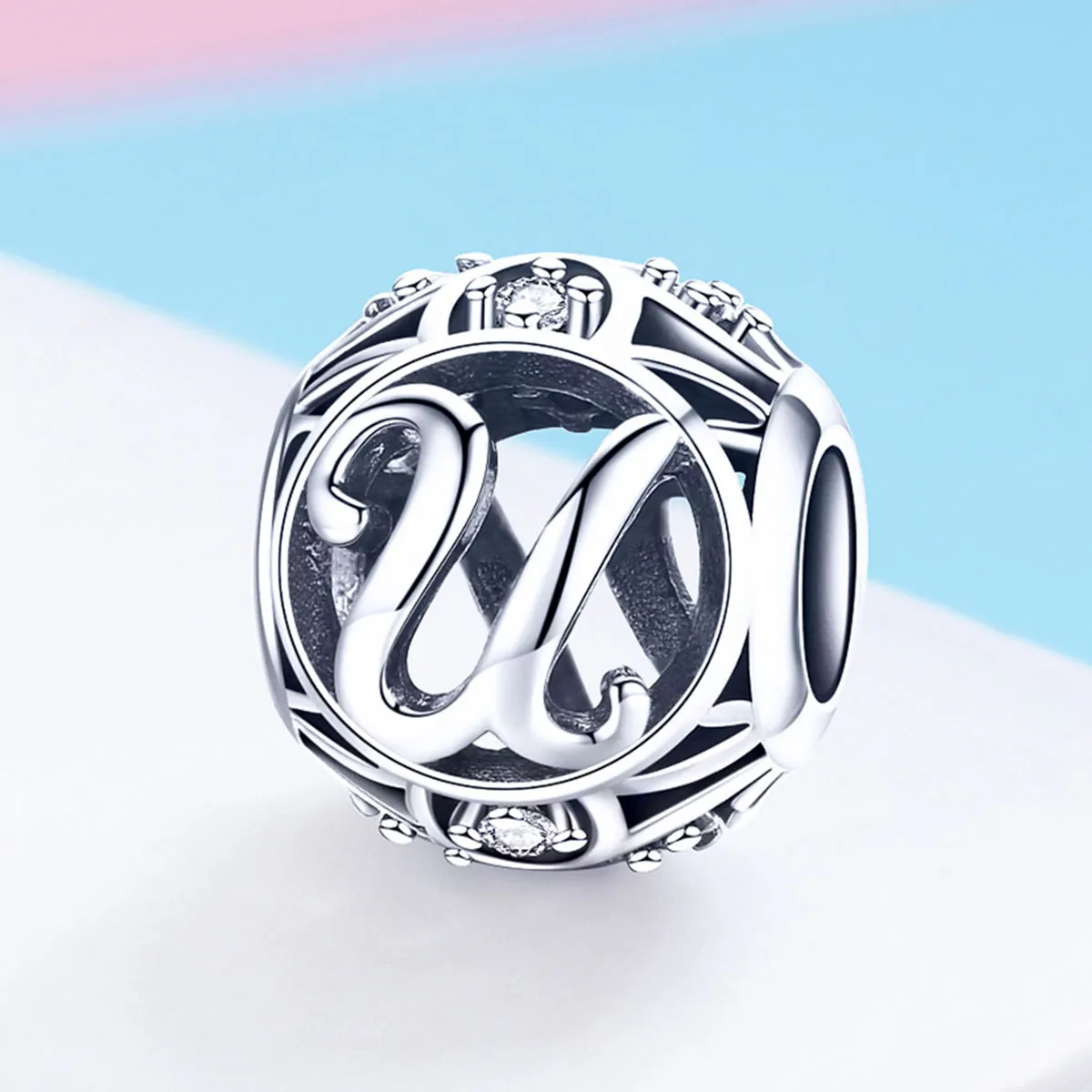 Pandora Style Letter-U Charm - SCC738-U