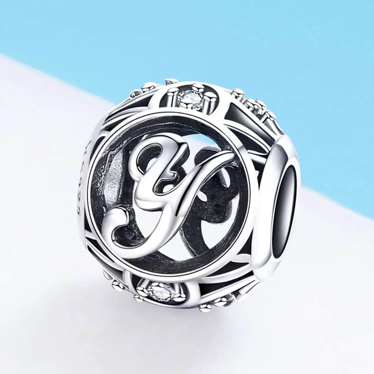 Pandora Style Letter-Y Charm - SCC738-Y