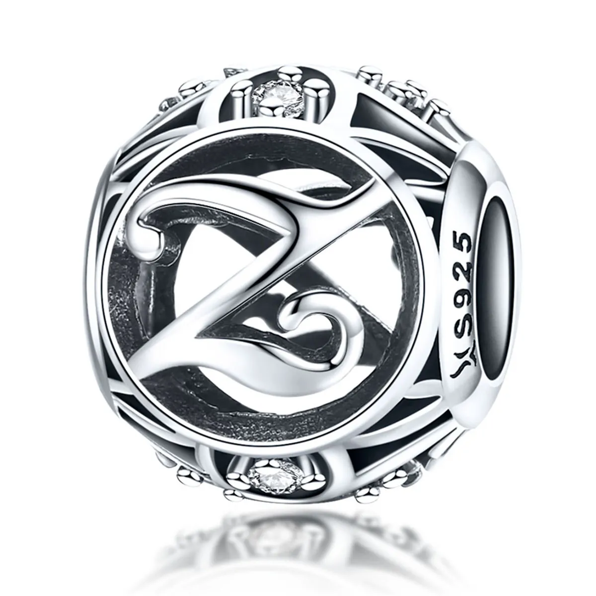 Pandora Style Letter-Z Charm - SCC738-Z