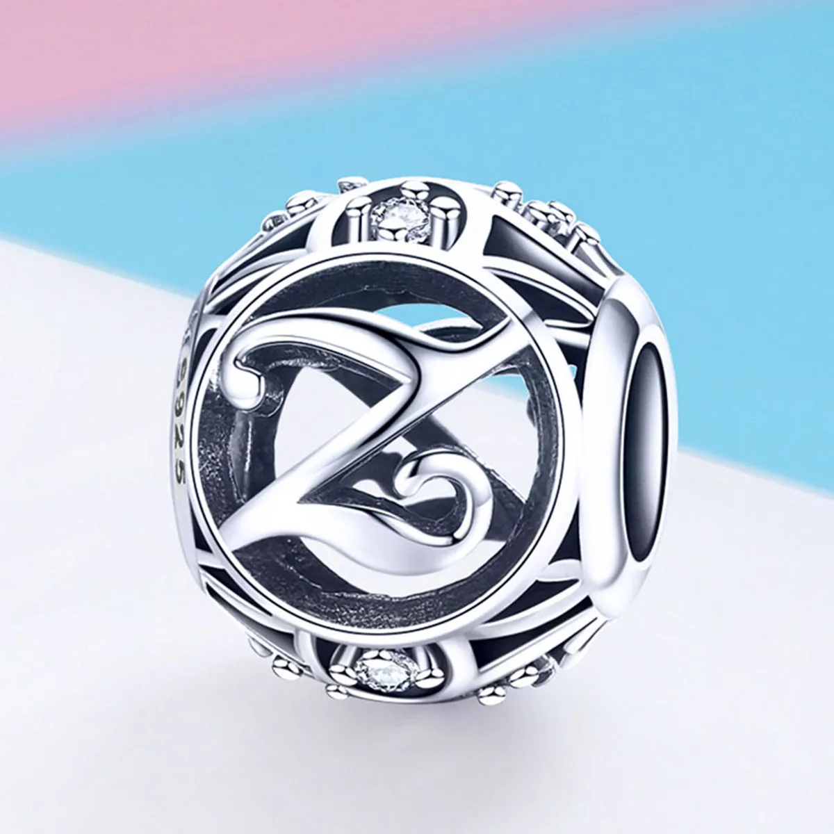 Pandora Style Letter-Z Charm - SCC738-Z