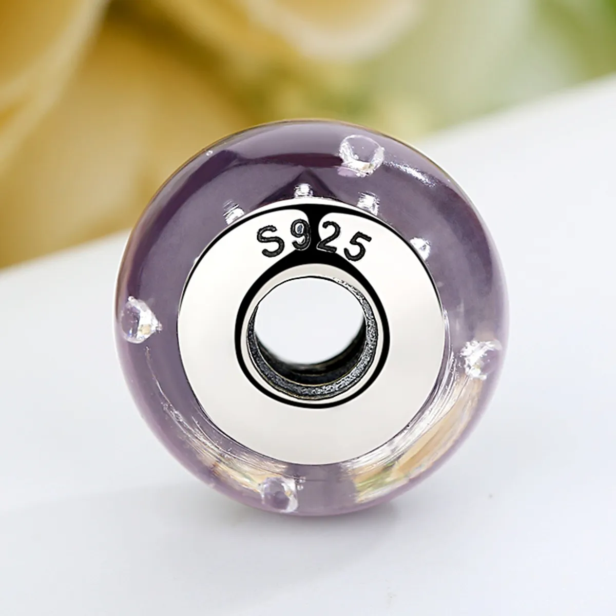 Pandora Style Lilla Murano Glass Charm - SCZ001