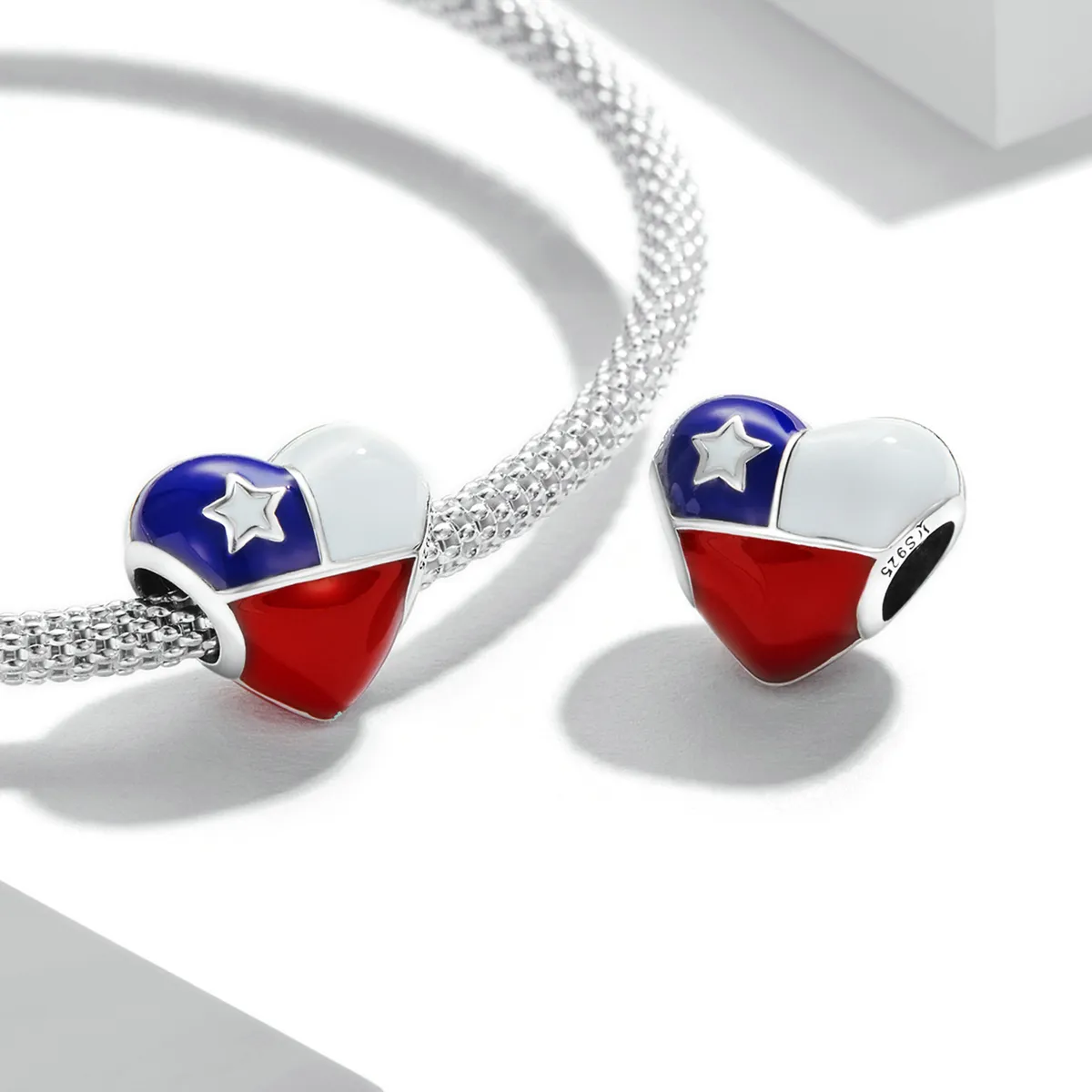 Pandora Style Love Chile Flag Charm - SCC2110