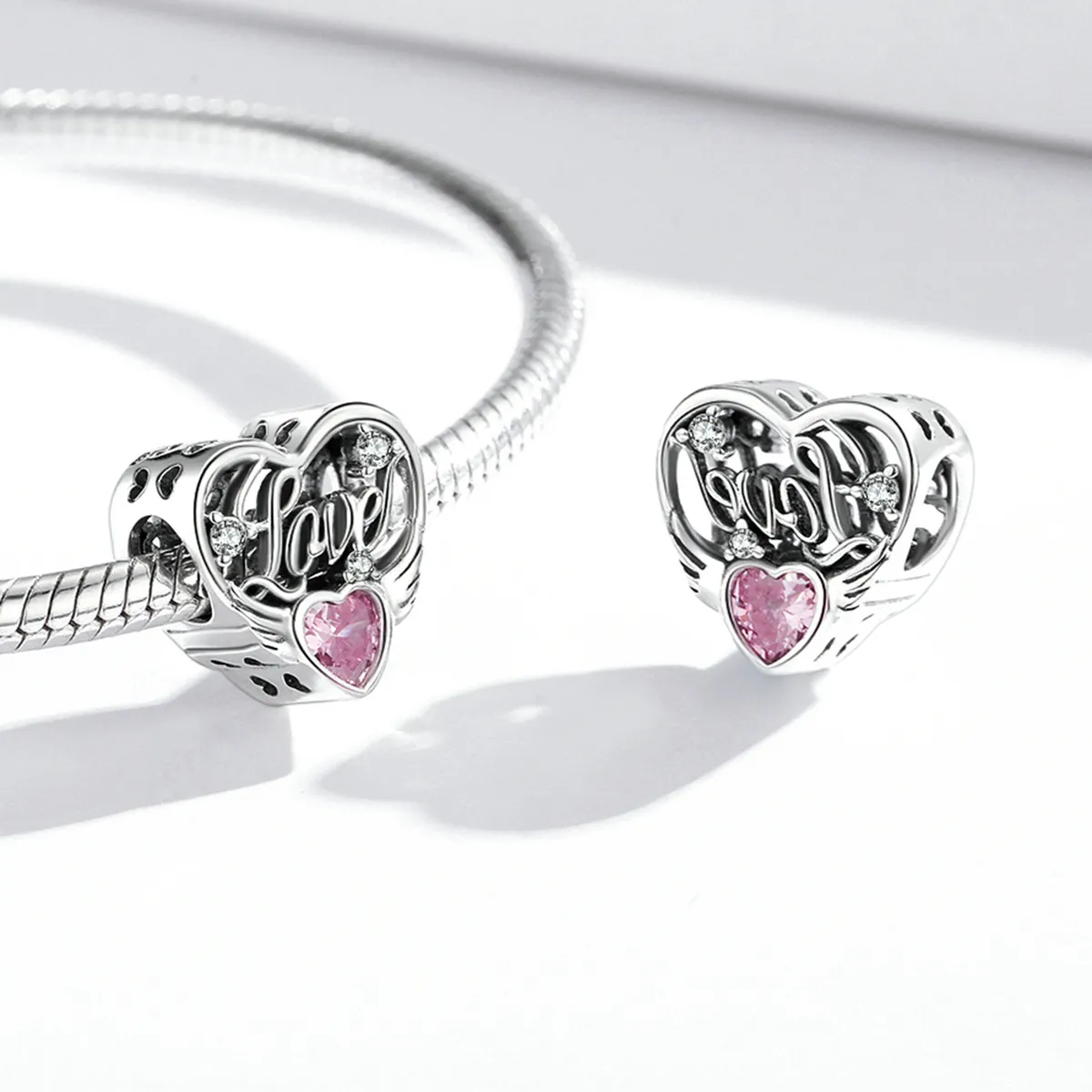 Pandora Style Love Wings Charm - BSC528