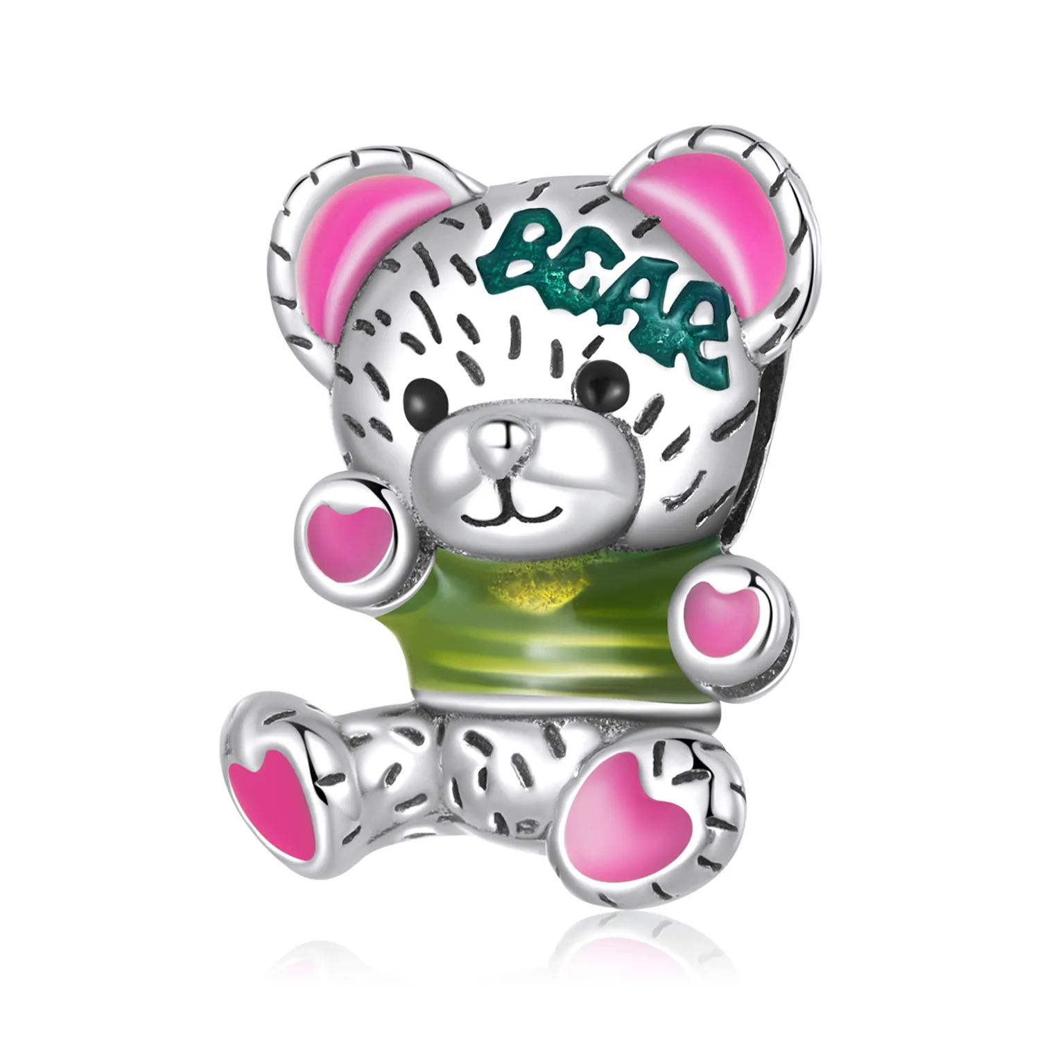 Pandora Style Neon Bear Doll Charm - SCC2231