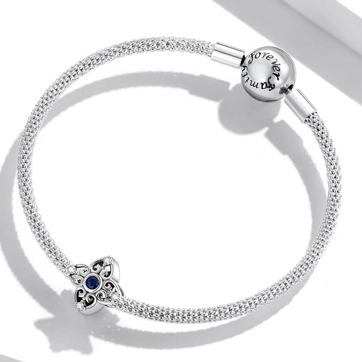 Pandora Style Openwork Retro Mønster Charm - SCC2128