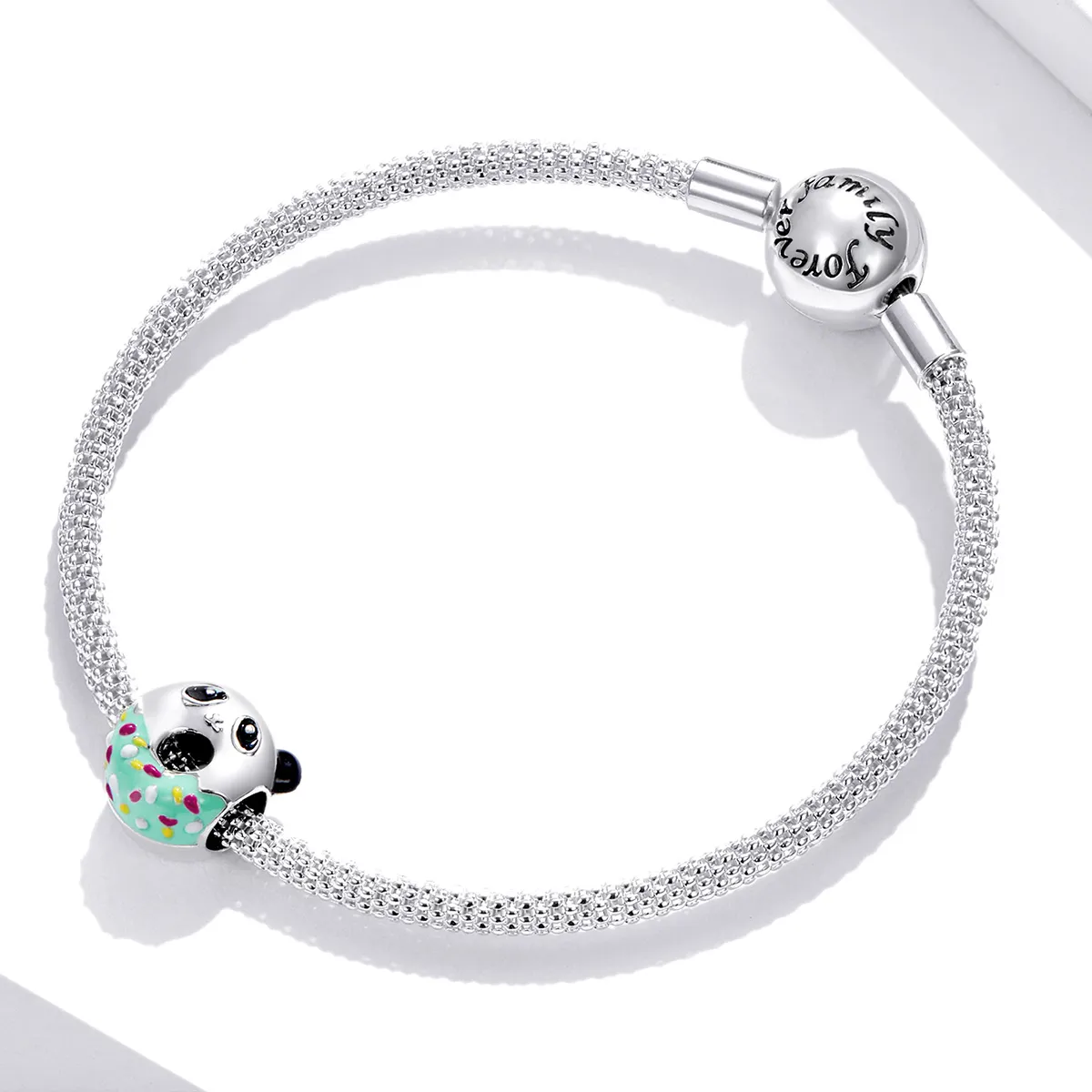 Pandora Style Panda Donuts Charm - SCC1875