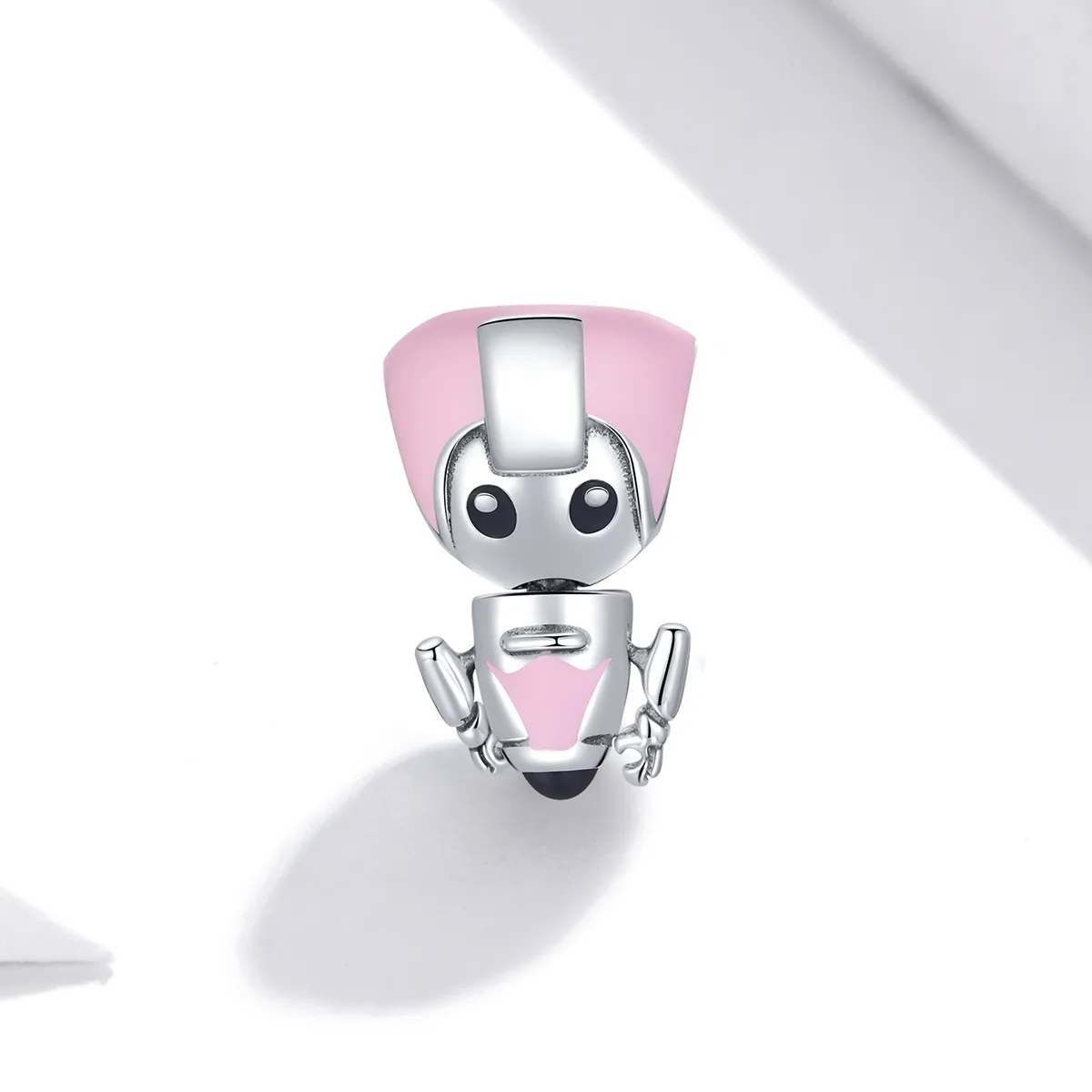 Pandora Style Pink Baby Robot Charm - SCC1774