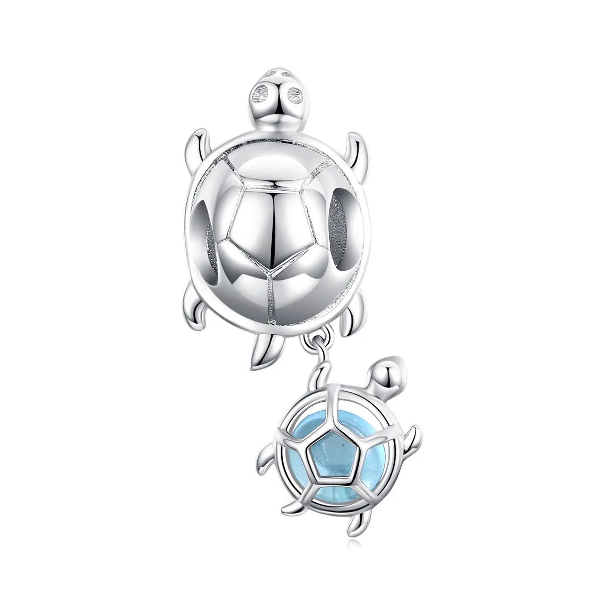 Pandora Style Playful Turtle Charm - BSC332