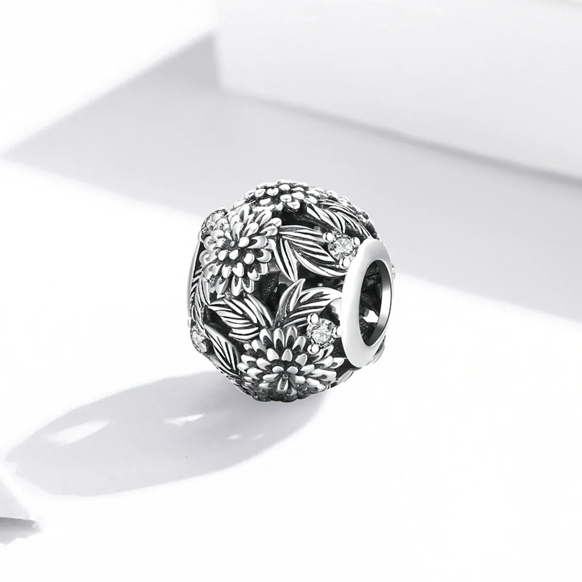 Pandora Style Pregede Blomster Charm - SCC2097